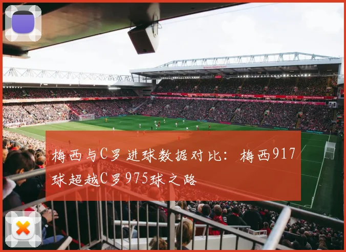梅西与C罗进球数据对比：梅西917球超越C罗975球之路